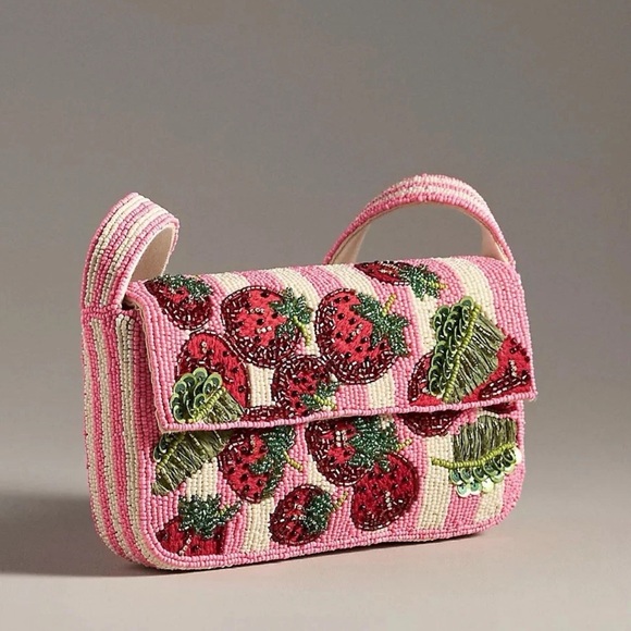 NWT Anthropologie The Fiona Beaded Bag *as is* - Picture 1 of 16
